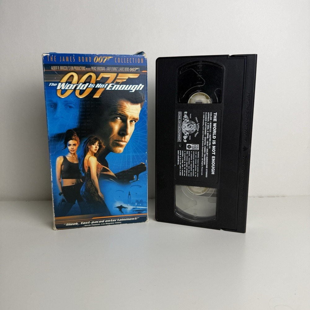 The World is Not Enough (VHS, 1999) 007, Pierce Brosnan
